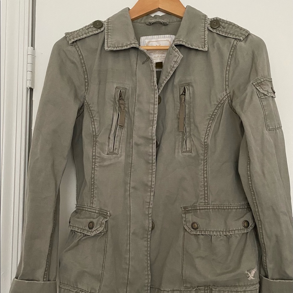 American Eagle Olive Green Jacket